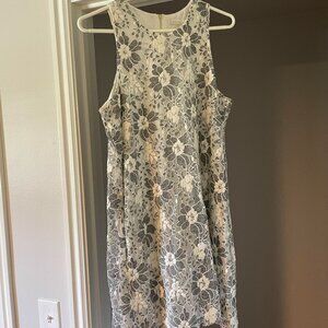 Rachel Roy White Flower Dress Size L